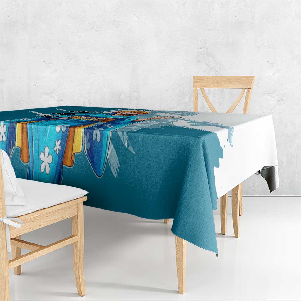 Wano Navigator Nami Tablecloth Floral Kimono Anime Brush Art