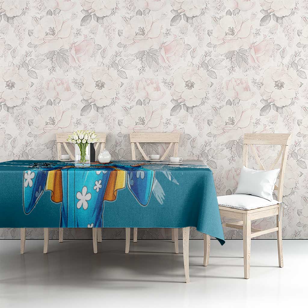 Wano Navigator Nami Tablecloth Floral Kimono Anime Brush Art
