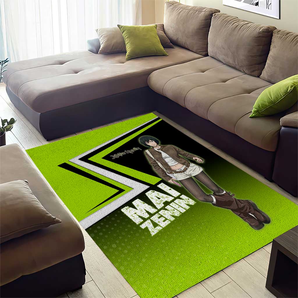 Mai Zenin Area Rug Edgy Urban Anime Style