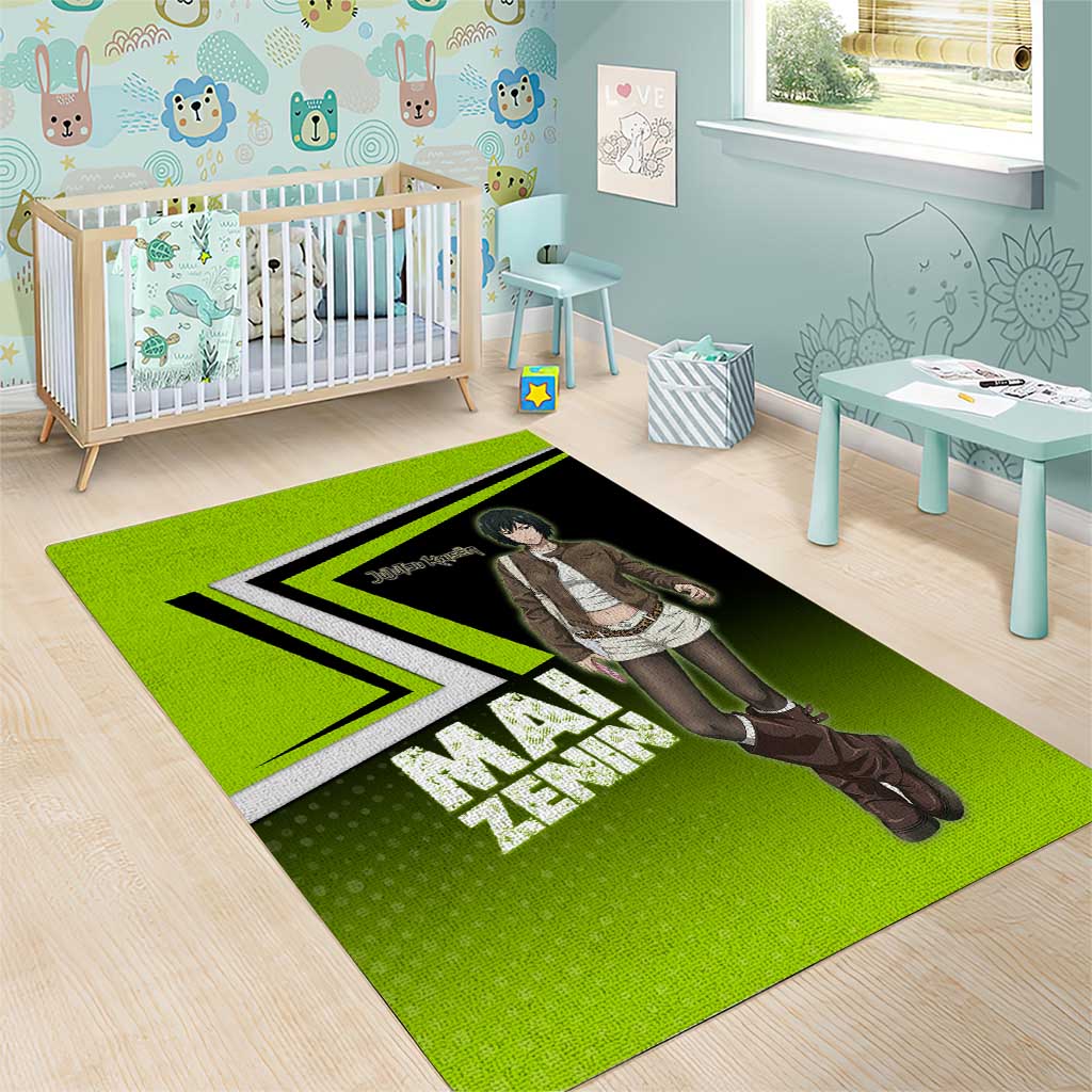 Mai Zenin Area Rug Edgy Urban Anime Style