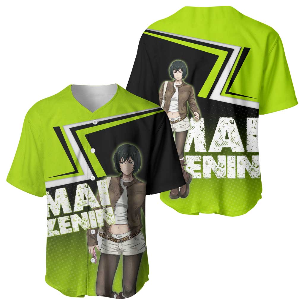 Mai Zenin Baseball Jersey Edgy Urban Anime Style