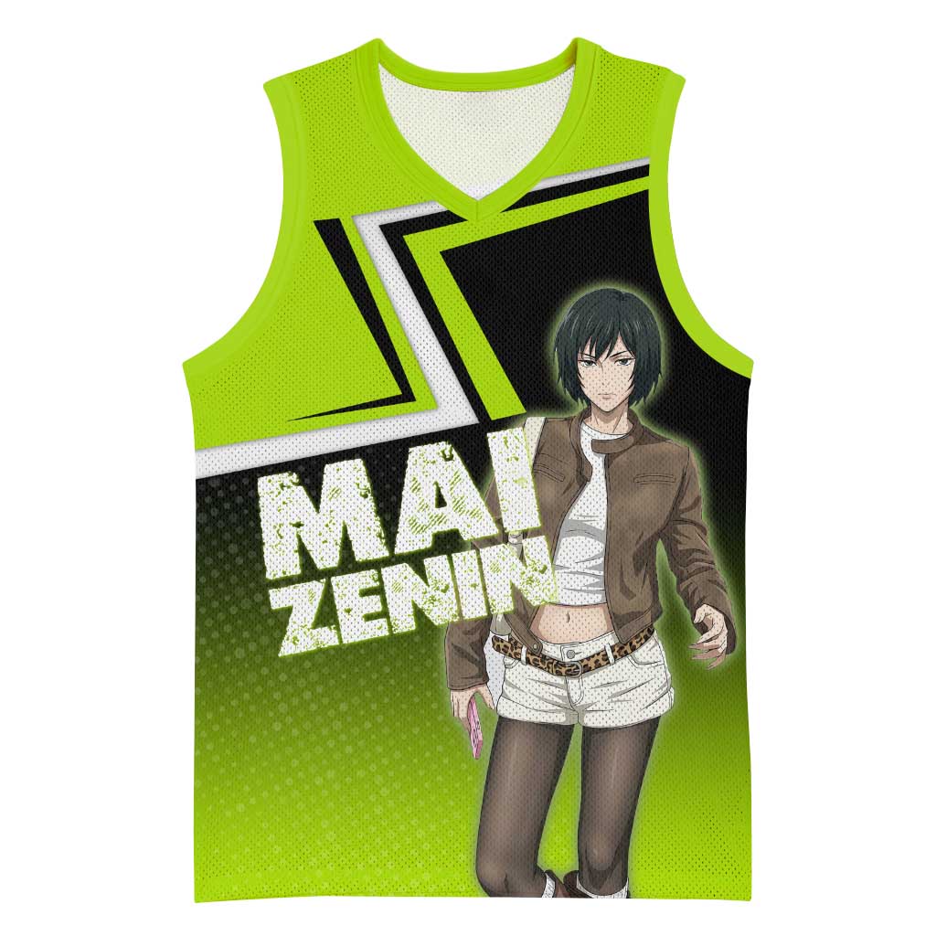 Mai Zenin Basketball Jersey Edgy Urban Anime Style