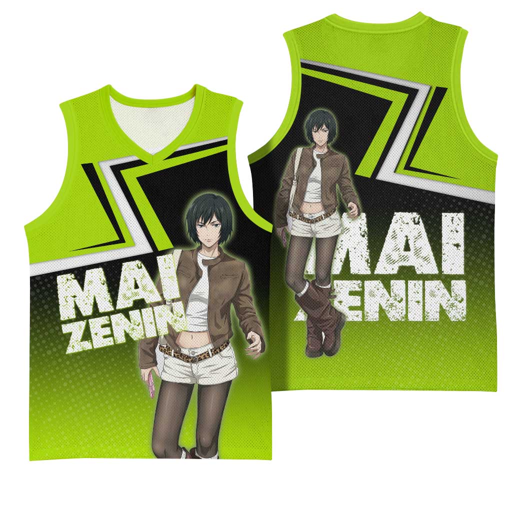 Mai Zenin Basketball Jersey Edgy Urban Anime Style