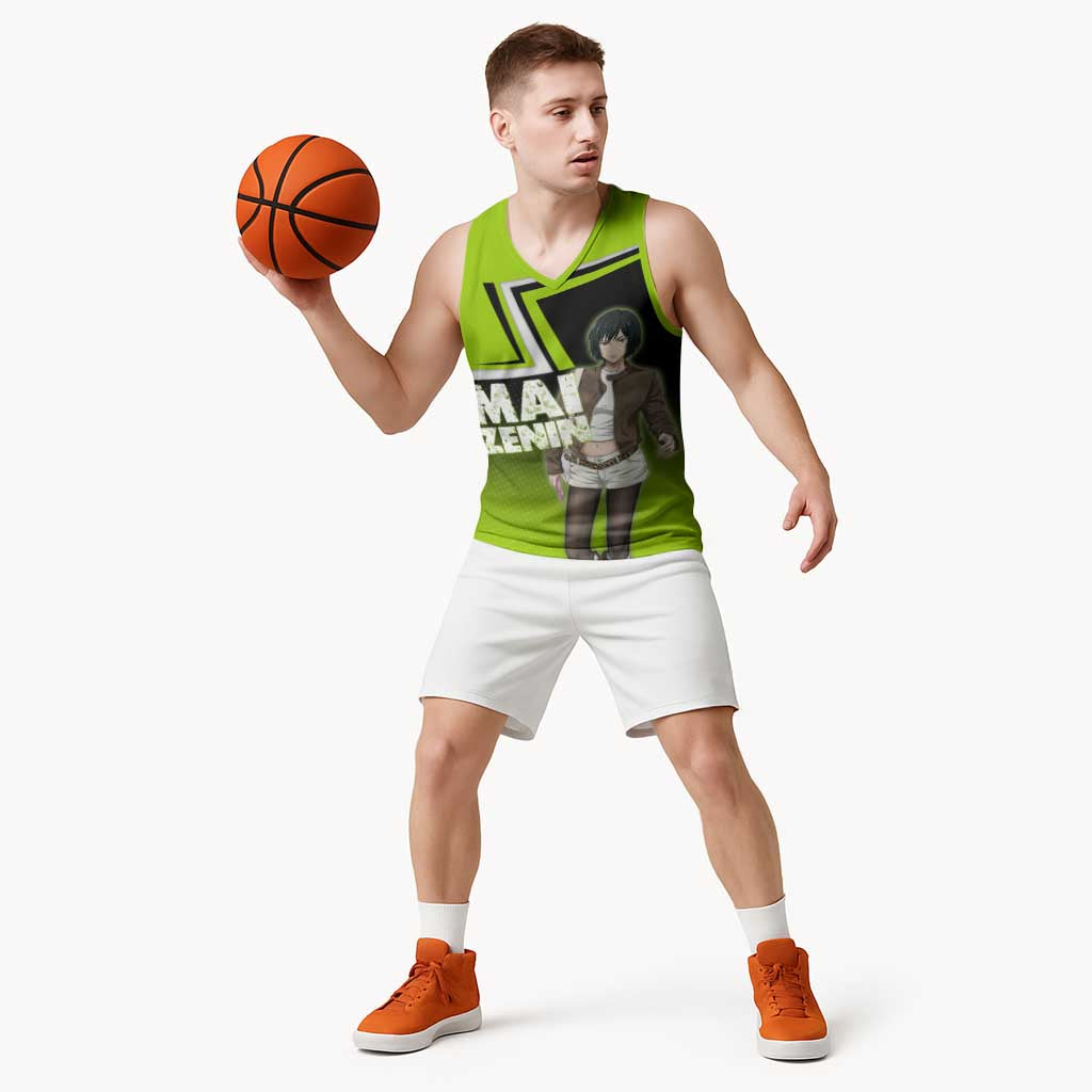 Mai Zenin Basketball Jersey Edgy Urban Anime Style