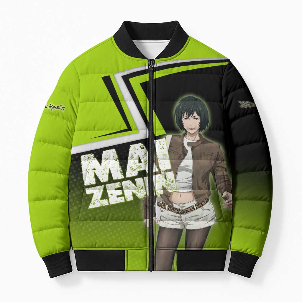 Mai Zenin Bomber Puffer Jacket Edgy Urban Anime Style