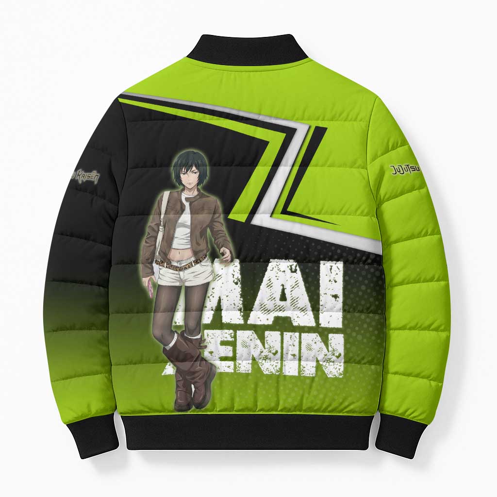 Mai Zenin Bomber Puffer Jacket Edgy Urban Anime Style