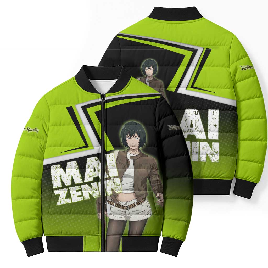 Mai Zenin Bomber Puffer Jacket Edgy Urban Anime Style