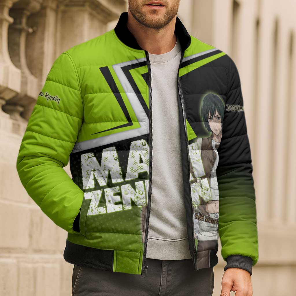 Mai Zenin Bomber Puffer Jacket Edgy Urban Anime Style