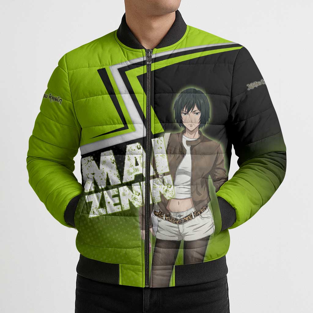 Mai Zenin Bomber Puffer Jacket Edgy Urban Anime Style