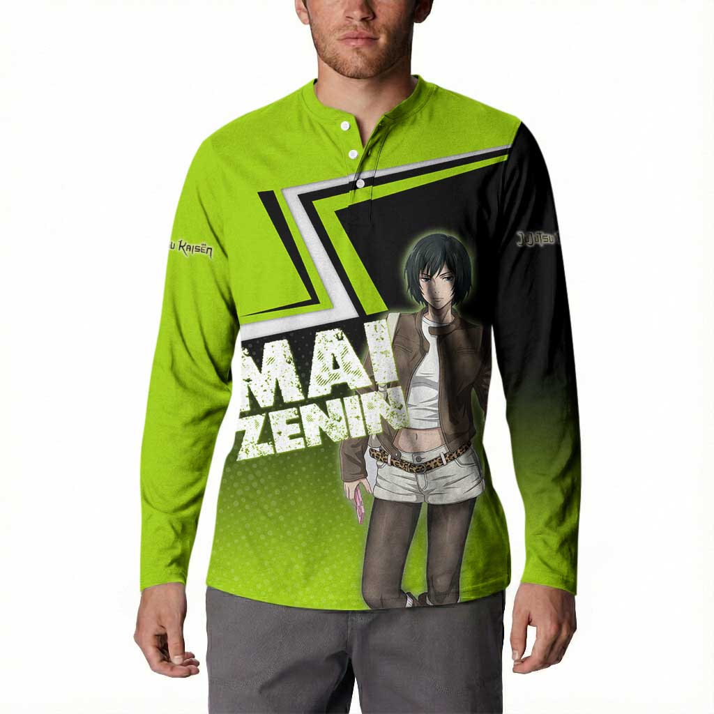 Mai Zenin Button Sweatshirt Edgy Urban Anime Style