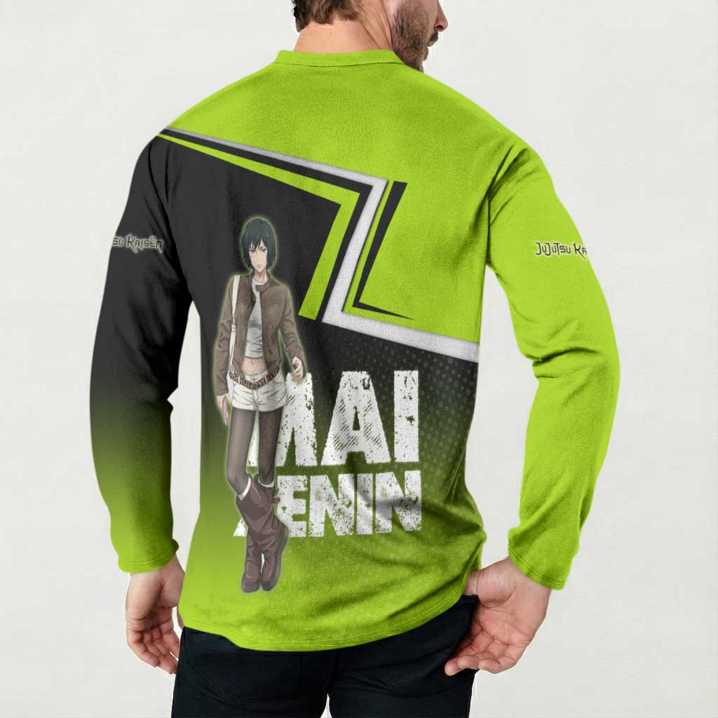 Mai Zenin Button Sweatshirt Edgy Urban Anime Style