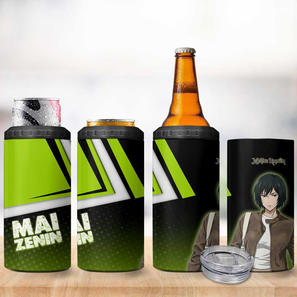 Mai Zenin 4 in 1 Can Cooler Tumbler Edgy Urban Anime Style