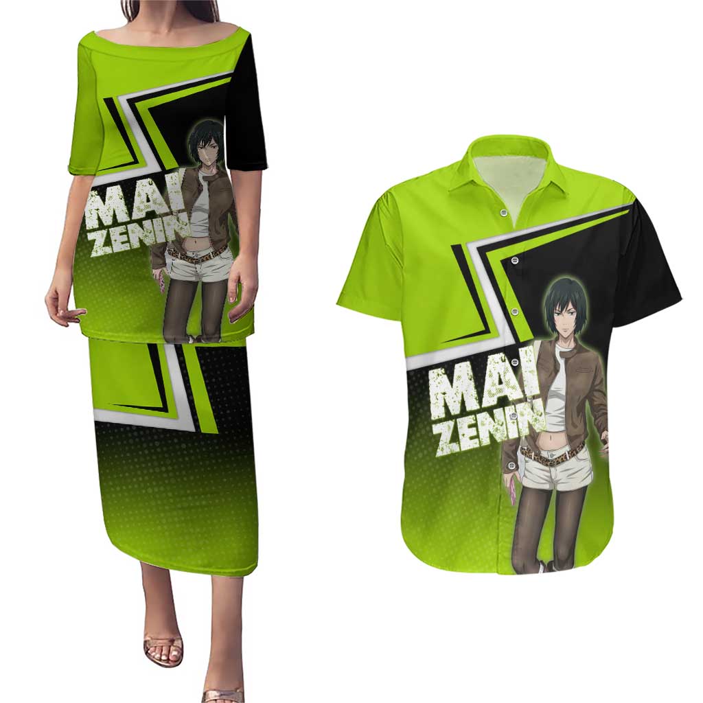 Mai Zenin Couples Matching Puletasi and Hawaiian Shirt Edgy Urban Anime Style