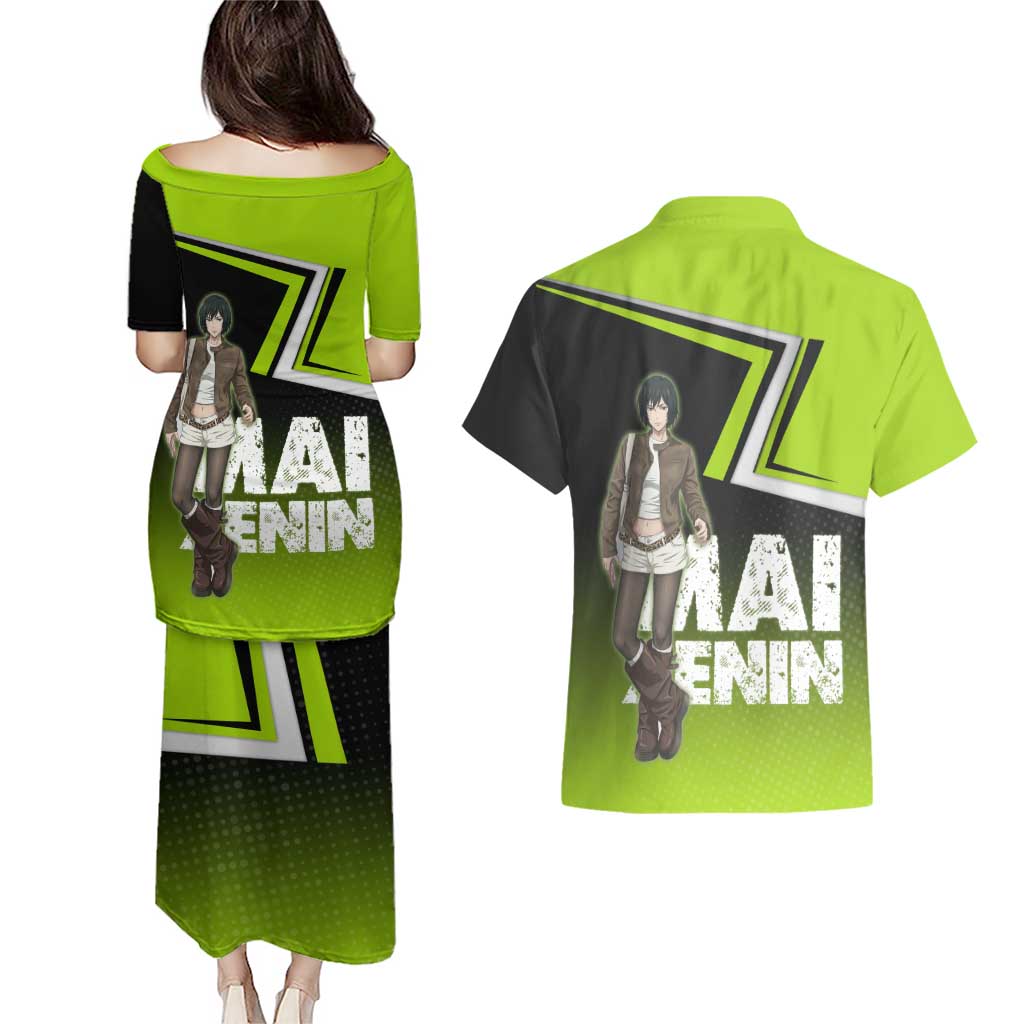 Mai Zenin Couples Matching Puletasi and Hawaiian Shirt Edgy Urban Anime Style