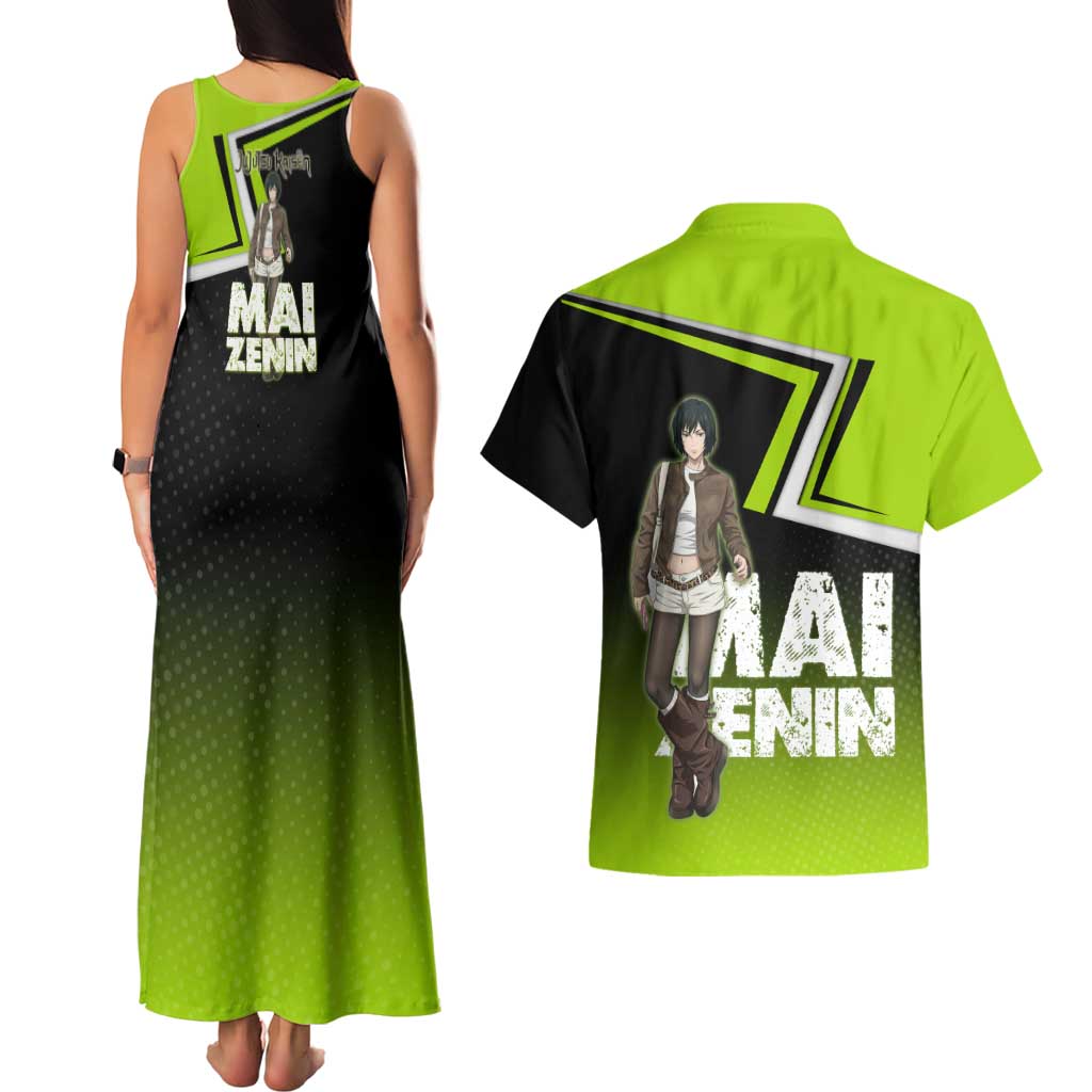 Mai Zenin Couples Matching Tank Maxi Dress and Hawaiian Shirt Edgy Urban Anime Style