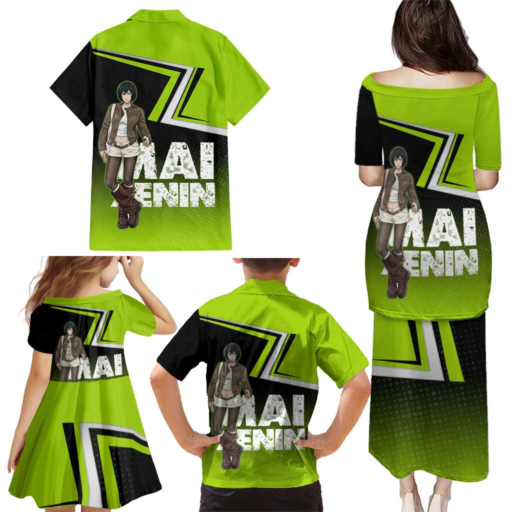 Mai Zenin Family Matching Puletasi and Hawaiian Shirt Edgy Urban Anime Style