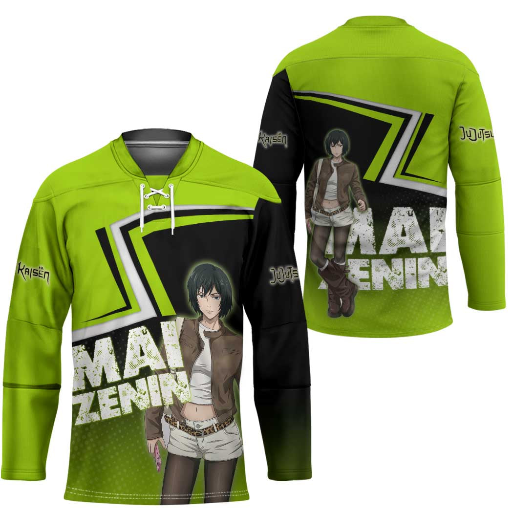 Mai Zenin Hockey Jersey Edgy Urban Anime Style