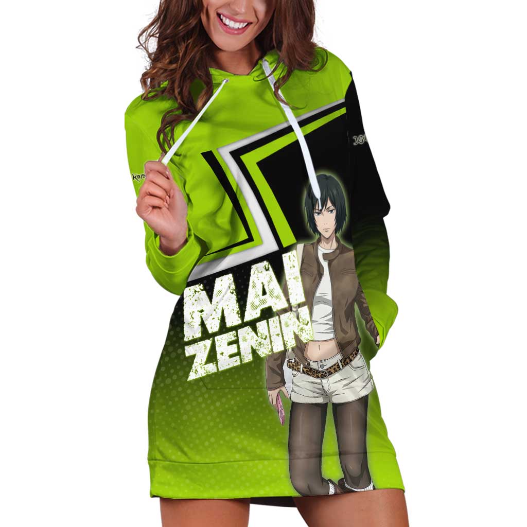 Mai Zenin Hoodie Dress Edgy Urban Anime Style
