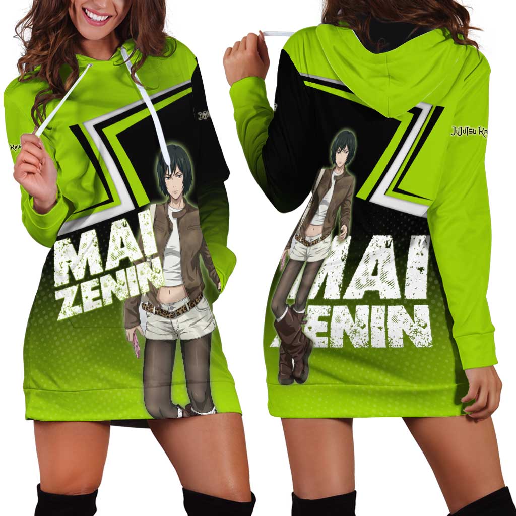 Mai Zenin Hoodie Dress Edgy Urban Anime Style