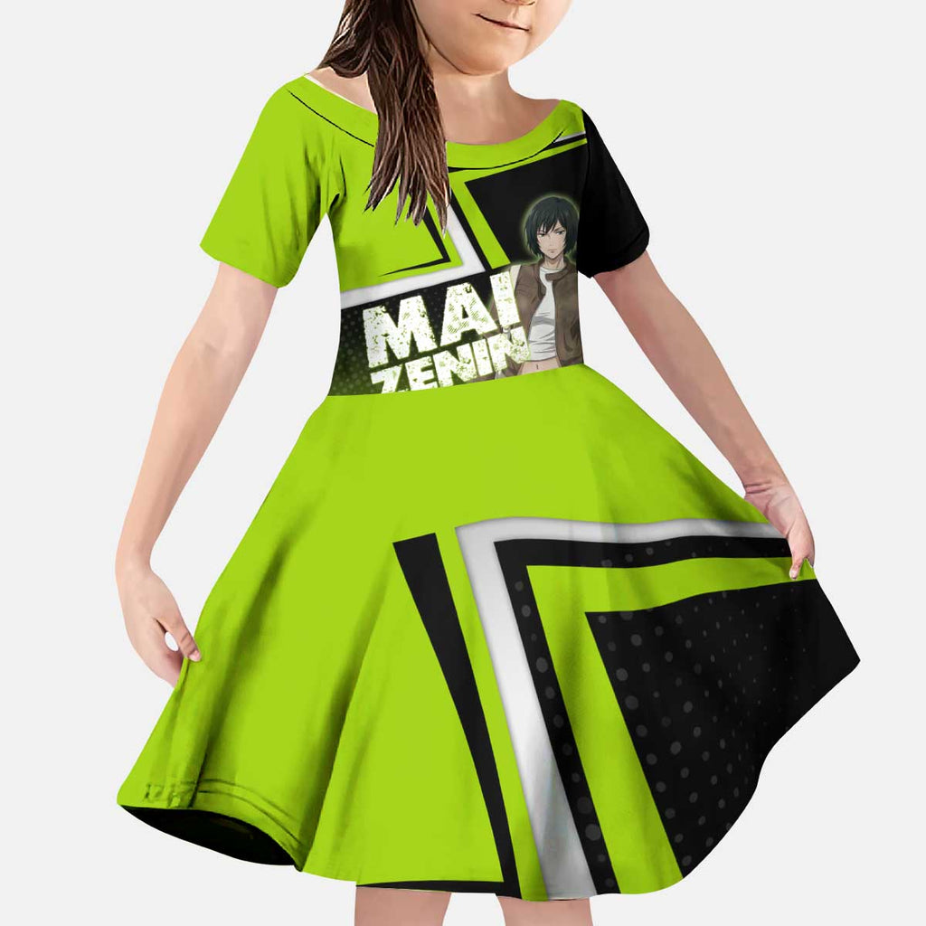 Mai Zenin Kid Short Sleeve Dress Edgy Urban Anime Style