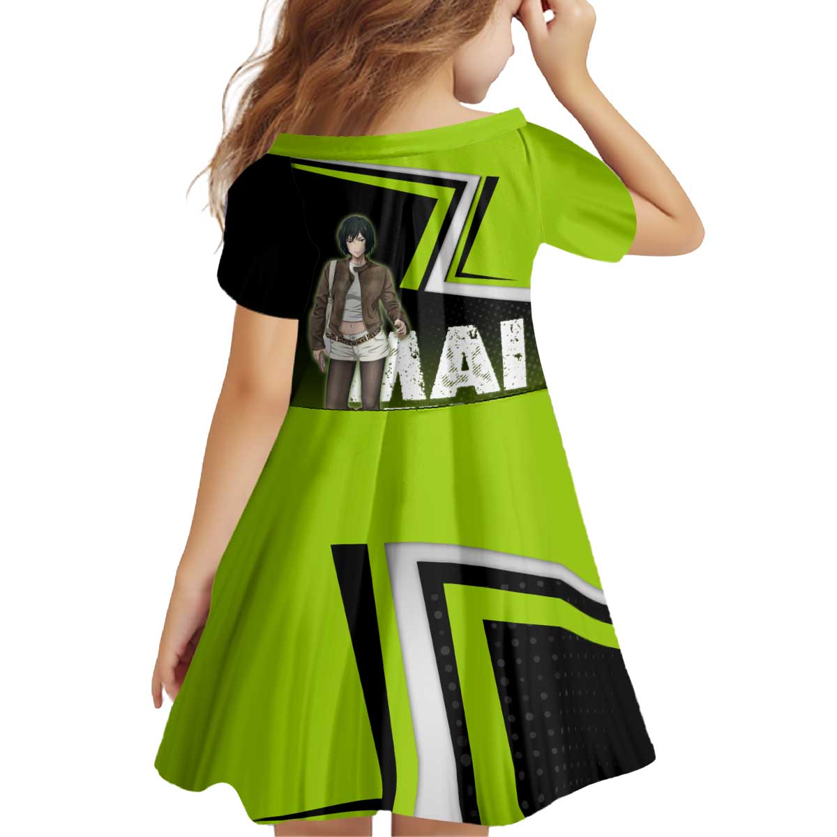 Mai Zenin Kid Short Sleeve Dress Edgy Urban Anime Style