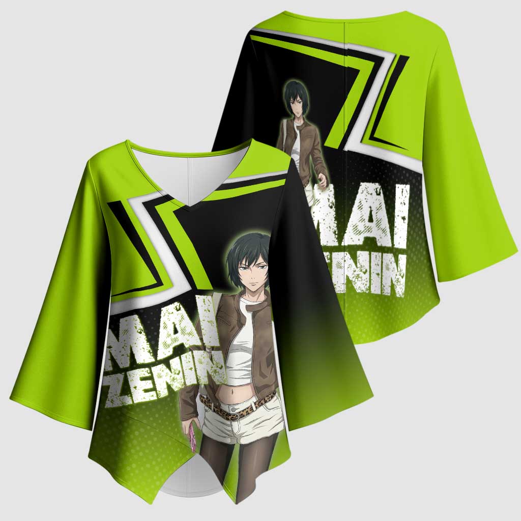 Mai Zenin Kimono Sleeve Blouse Edgy Urban Anime Style