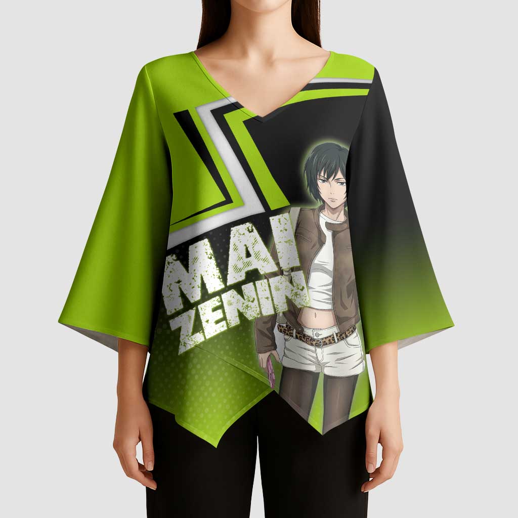 Mai Zenin Kimono Sleeve Blouse Edgy Urban Anime Style