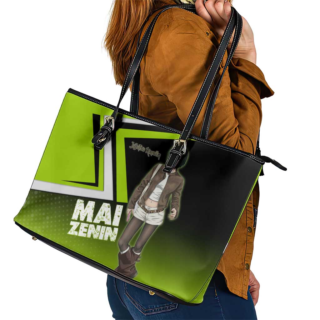 Mai Zenin Leather Tote Bag Edgy Urban Anime Style
