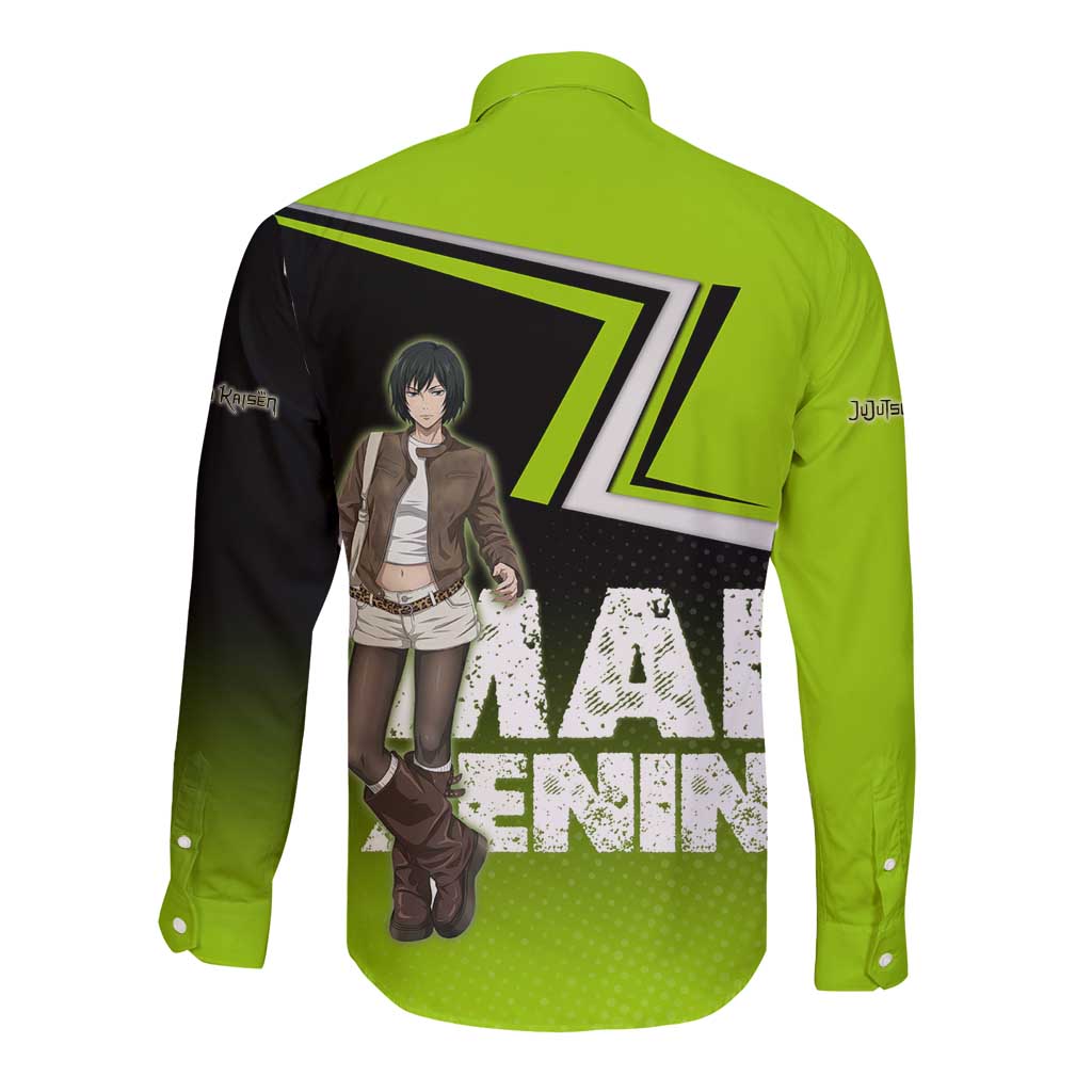 Mai Zenin Long Sleeve Button Shirt Edgy Urban Anime Style