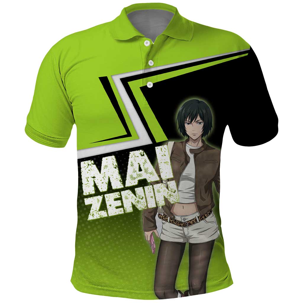 Mai Zenin Polo Shirt Edgy Urban Anime Style