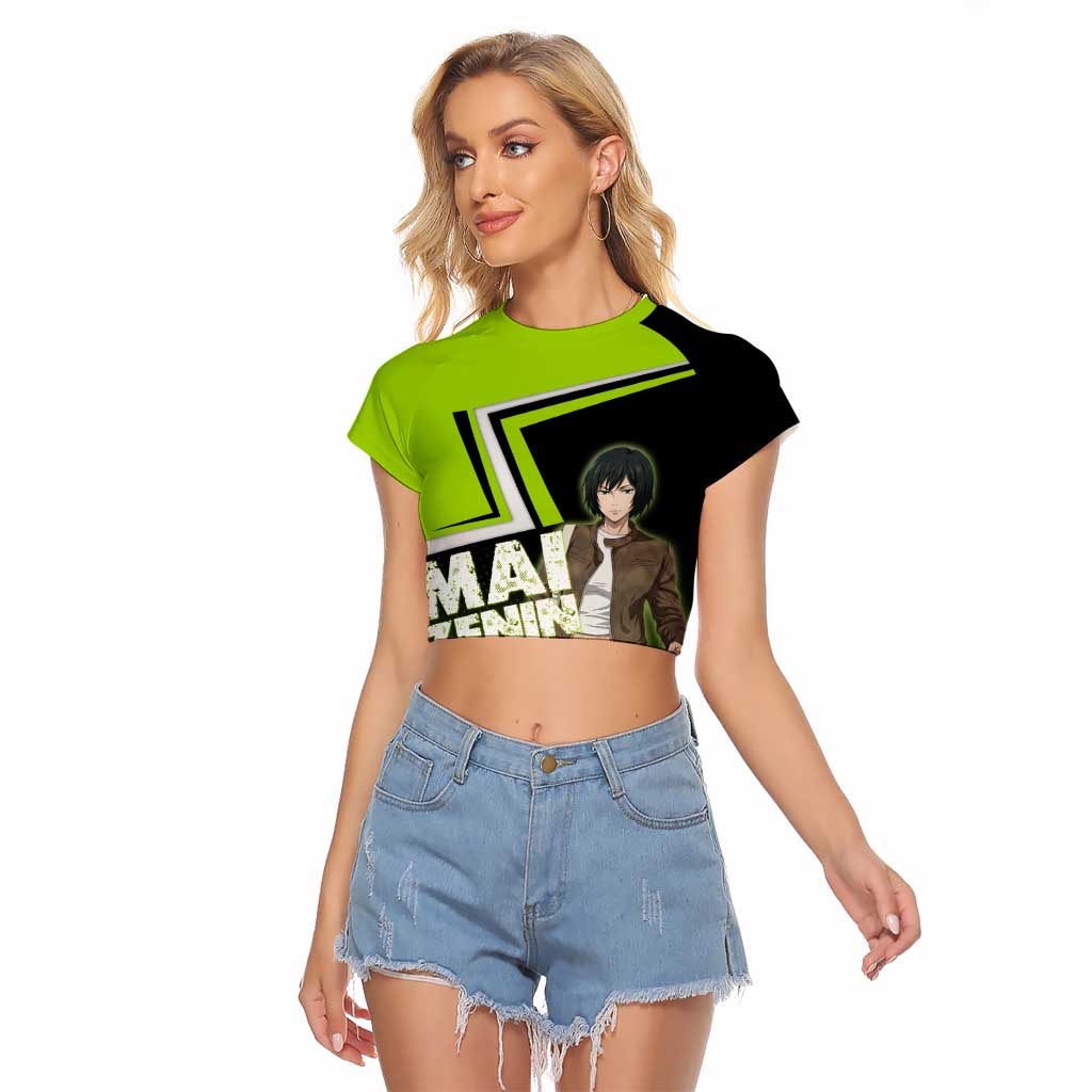 Mai Zenin Raglan Cropped T Shirt Edgy Urban Anime Style