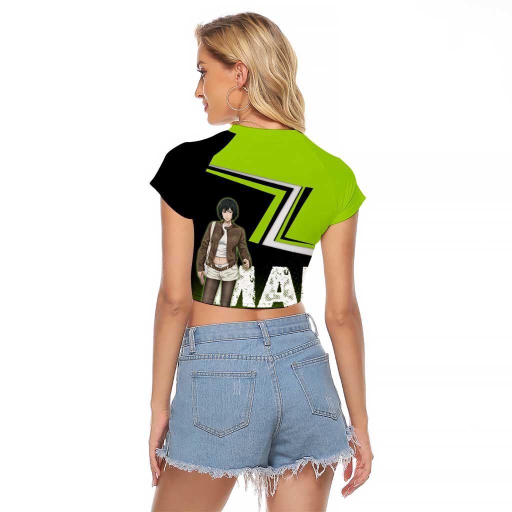 Mai Zenin Raglan Cropped T Shirt Edgy Urban Anime Style
