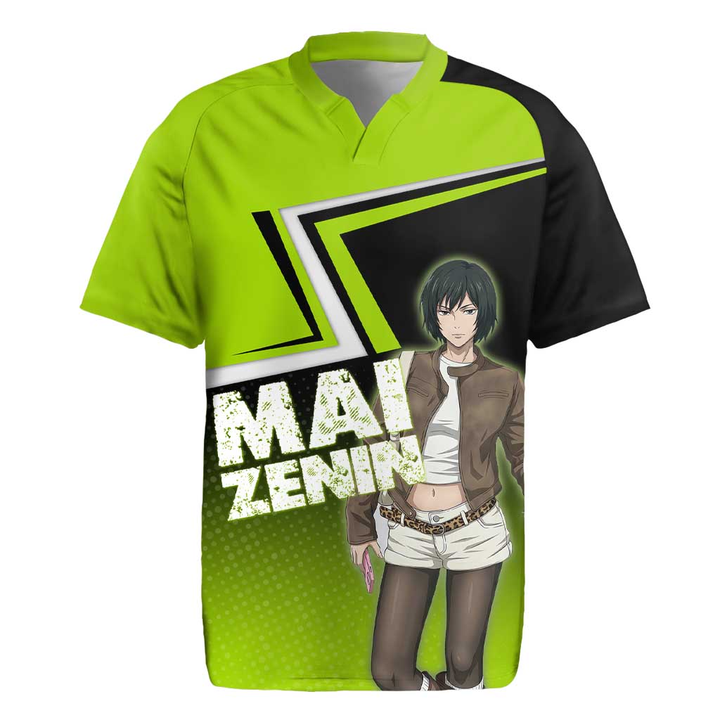 Mai Zenin Rugby Jersey Edgy Urban Anime Style