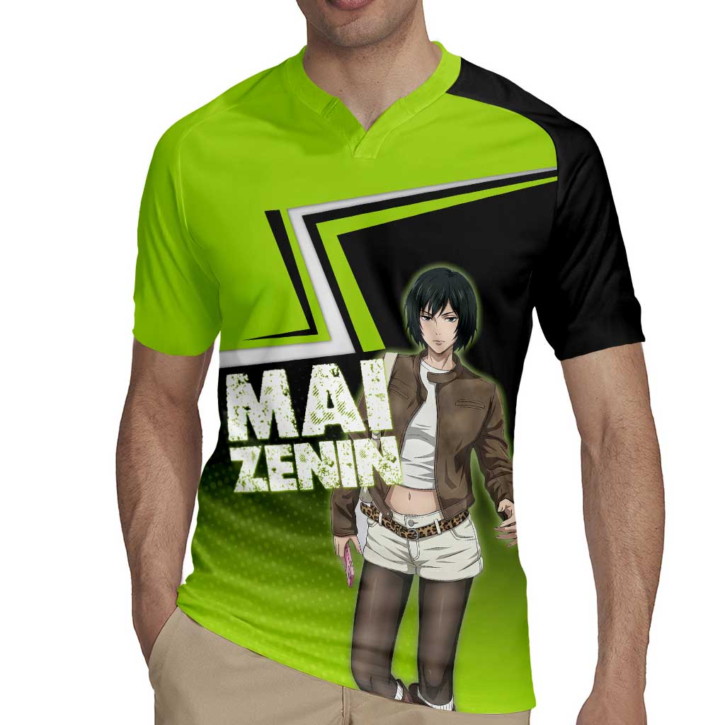 Mai Zenin Rugby Jersey Edgy Urban Anime Style