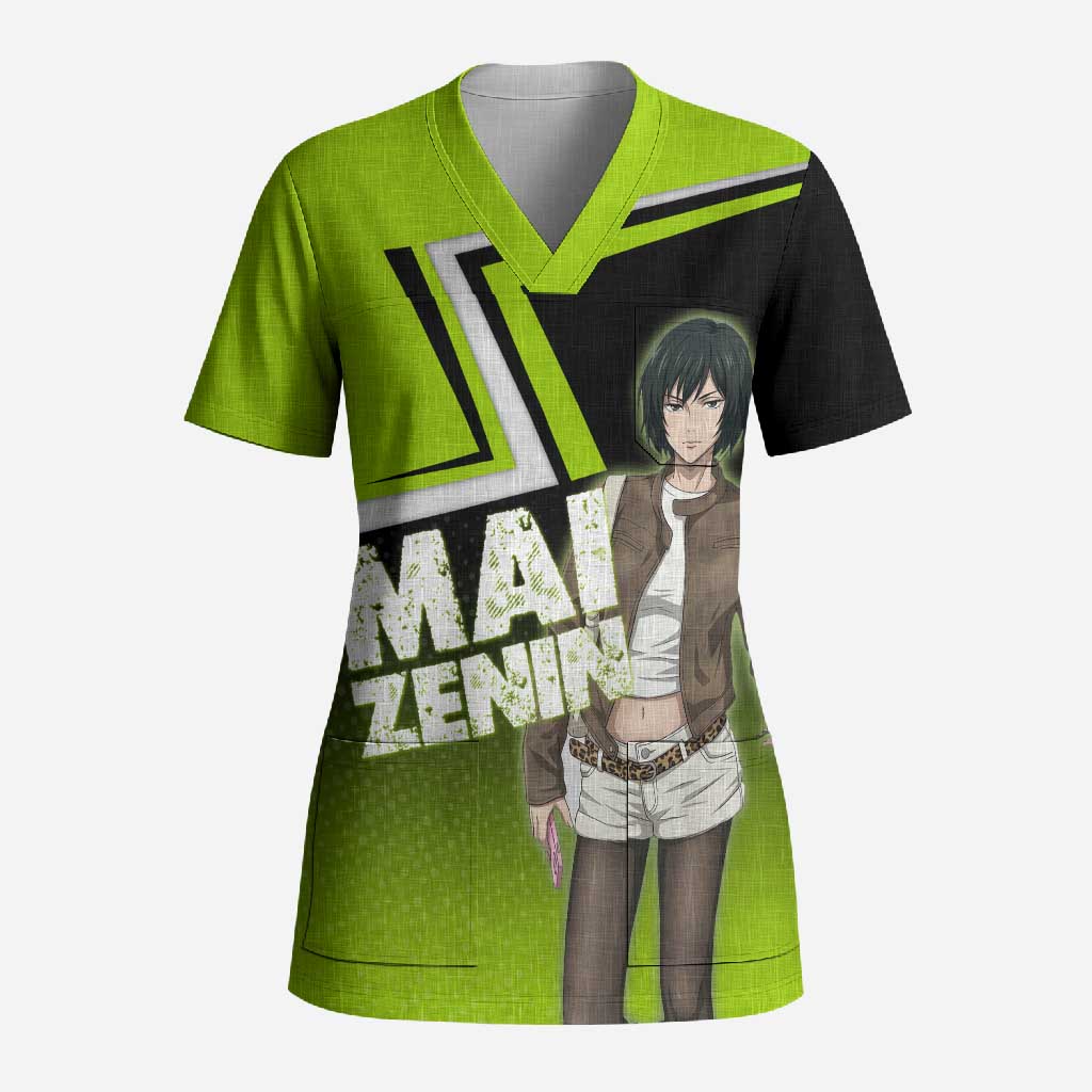 Mai Zenin Scrub Top Edgy Urban Anime Style