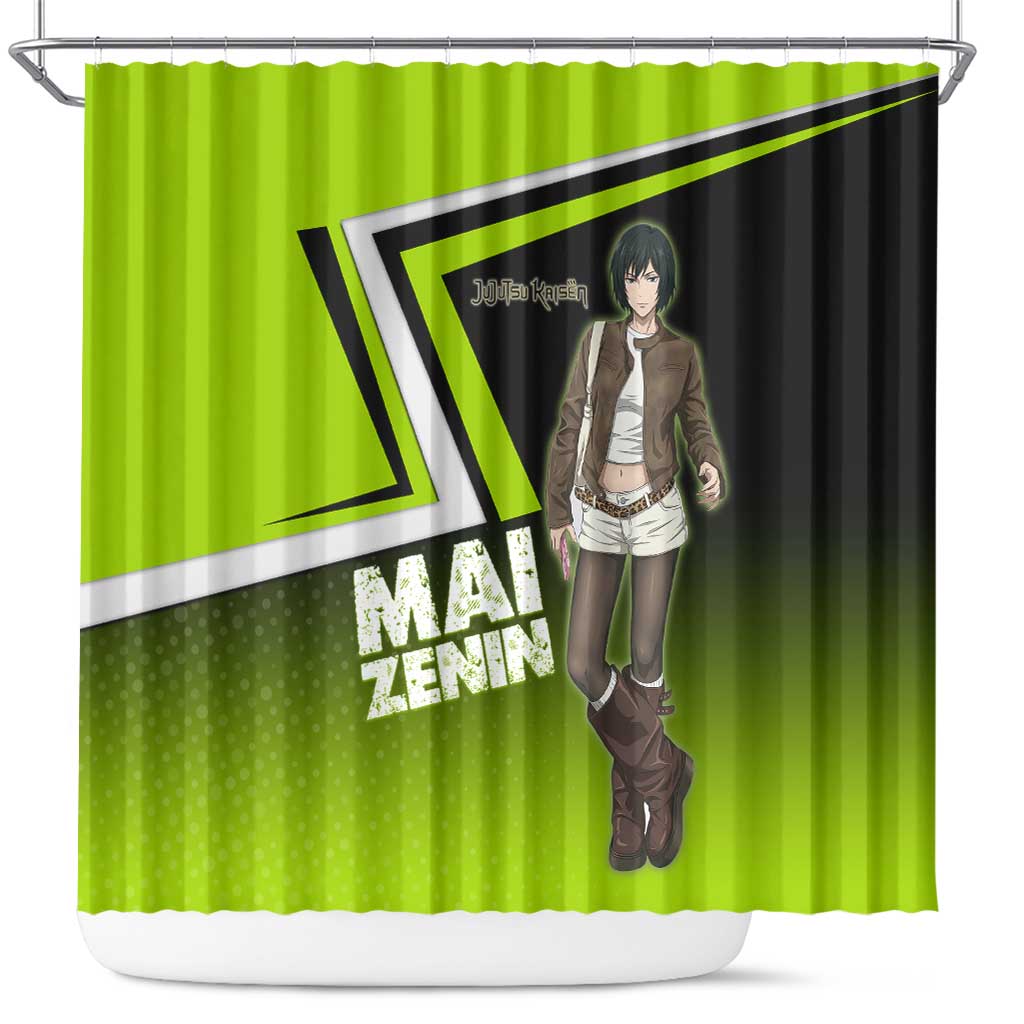 Mai Zenin Shower Curtain Edgy Urban Anime Style