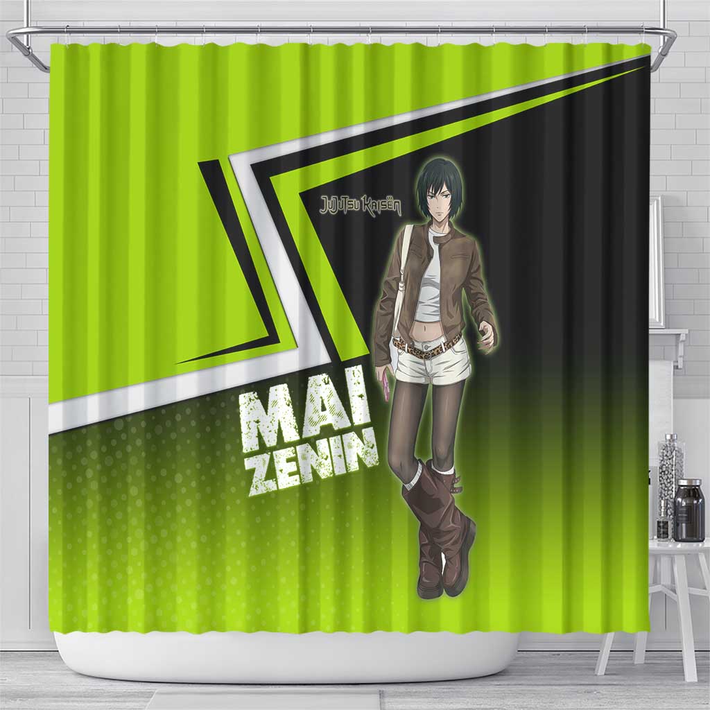 Mai Zenin Shower Curtain Edgy Urban Anime Style