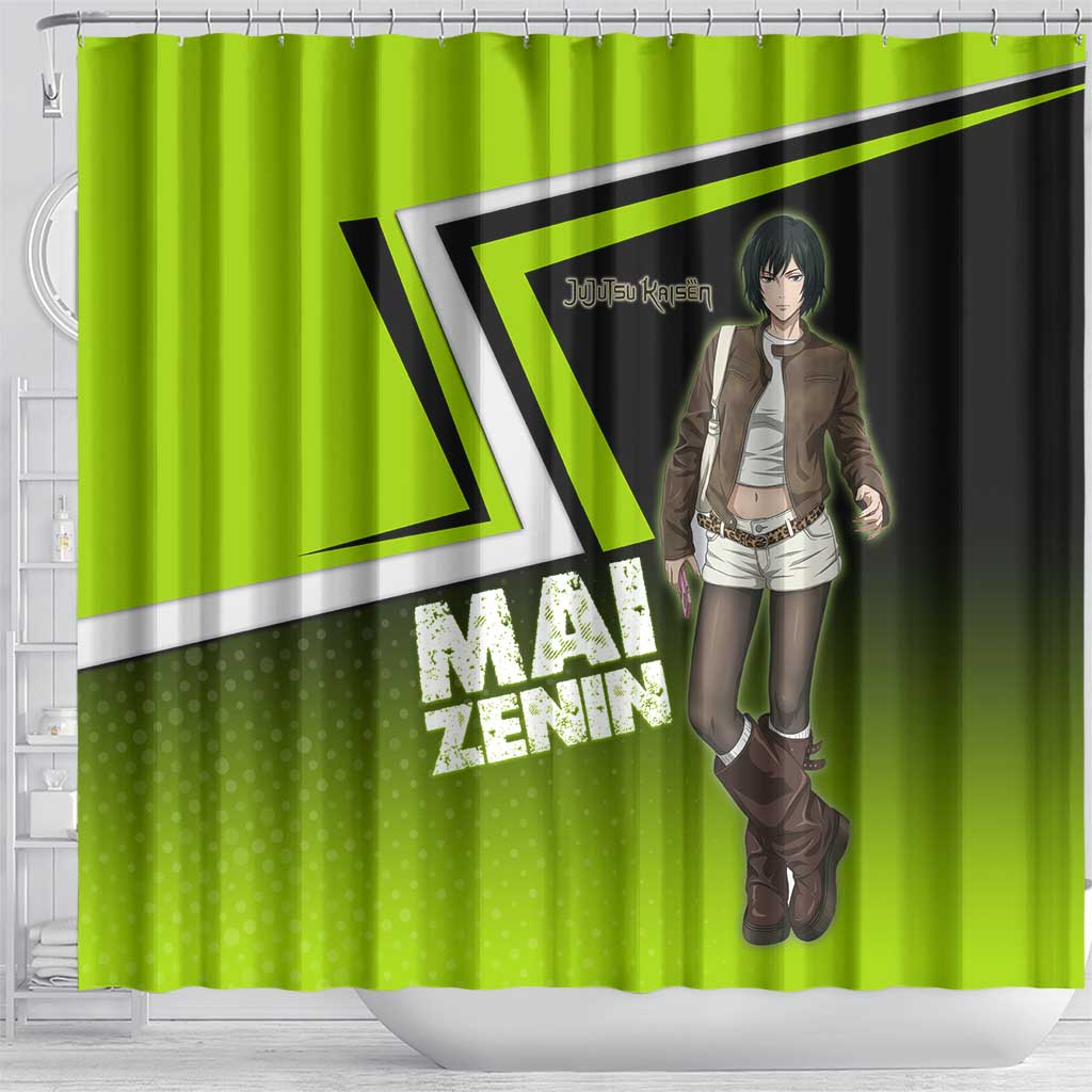 Mai Zenin Shower Curtain Edgy Urban Anime Style