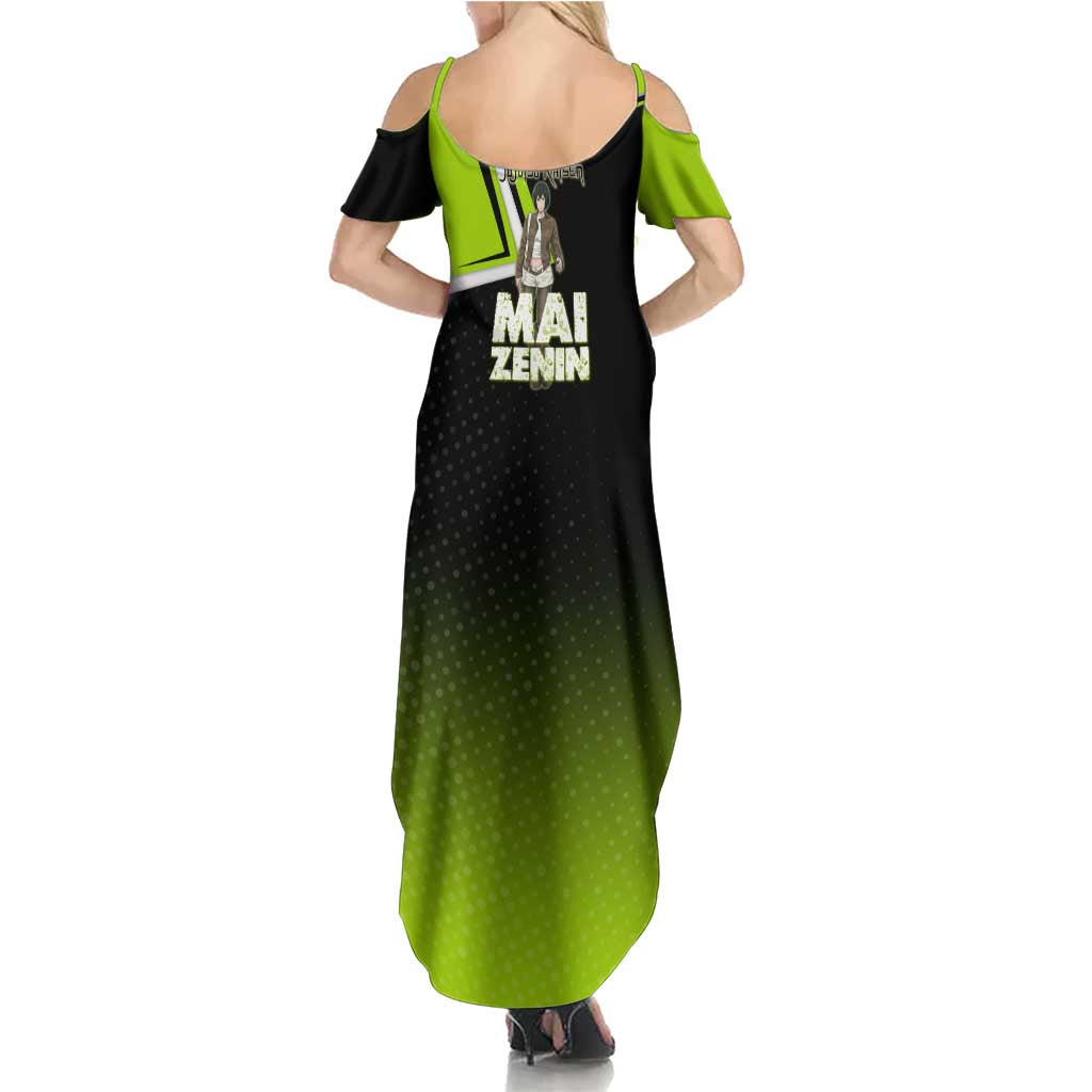 Mai Zenin Summer Maxi Dress Edgy Urban Anime Style