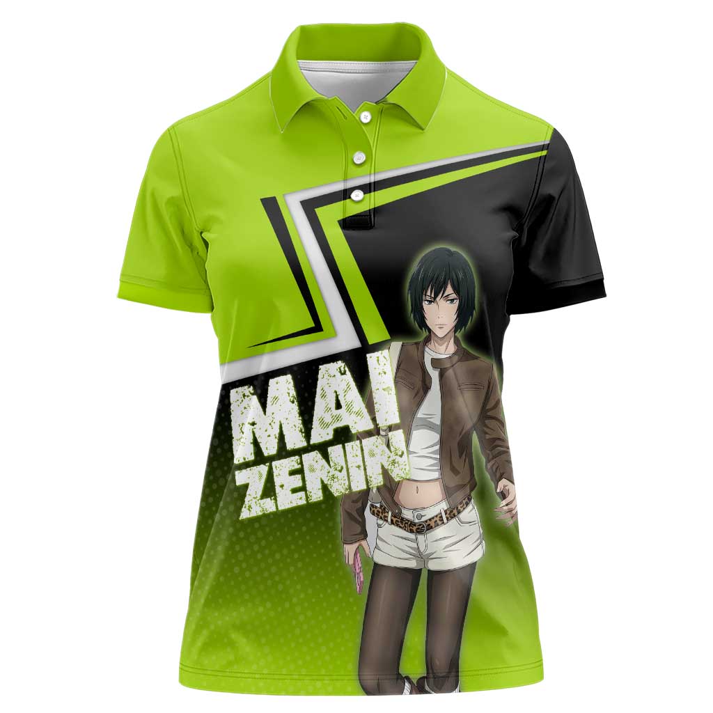 Mai Zenin Women Polo Shirt Edgy Urban Anime Style