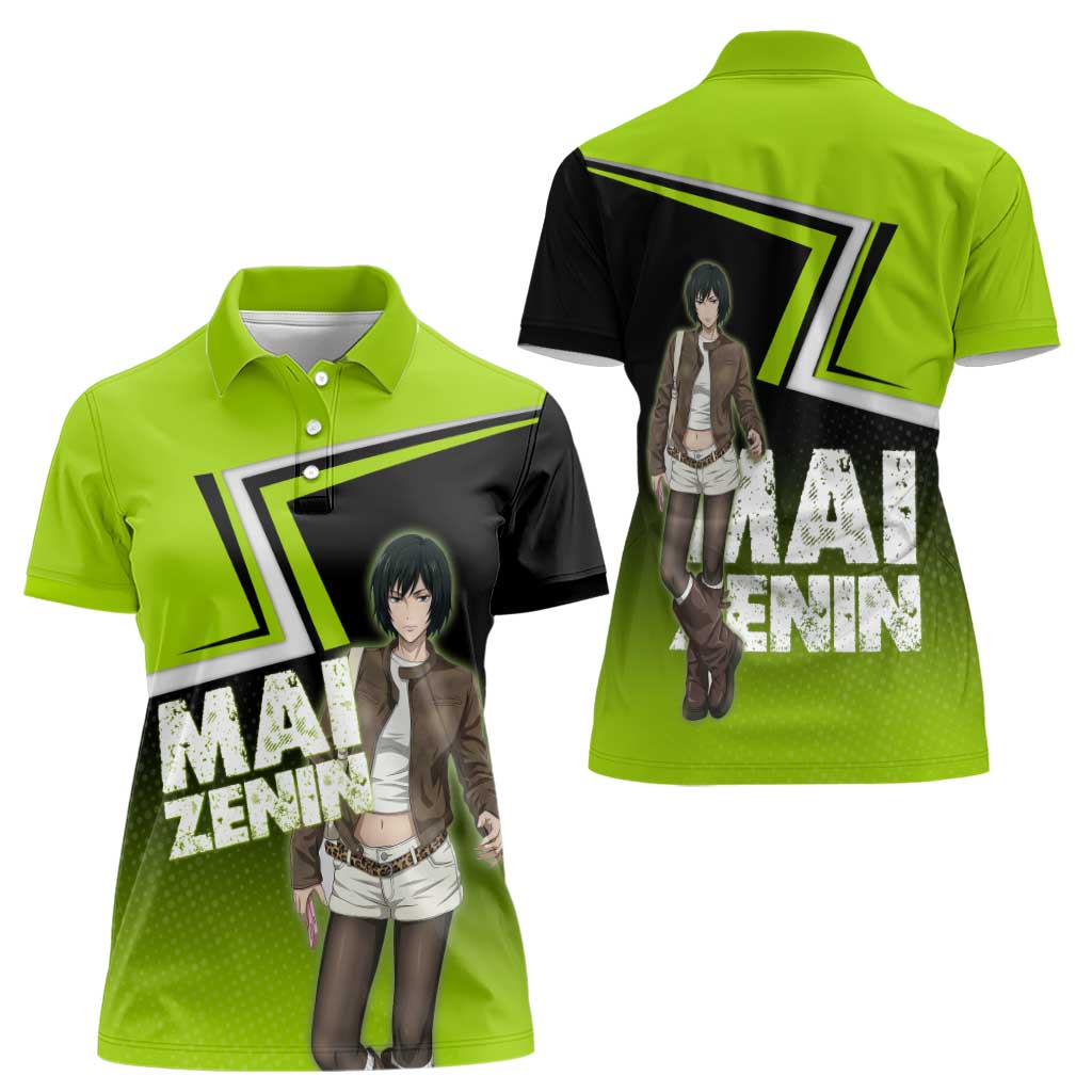 Mai Zenin Women Polo Shirt Edgy Urban Anime Style