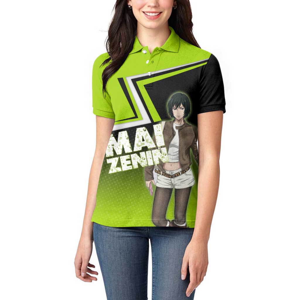 Mai Zenin Women Polo Shirt Edgy Urban Anime Style