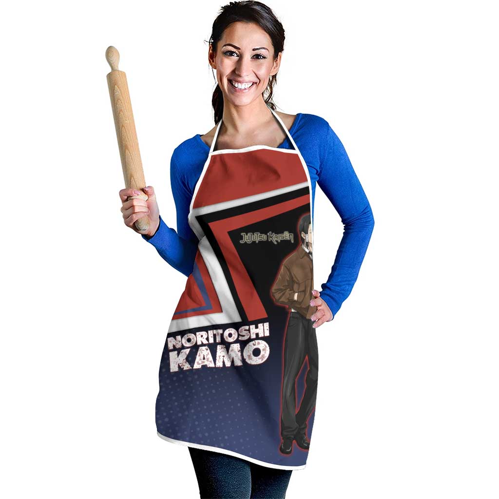 Noritoshi Kamo Apron Red and Navy Anime Style