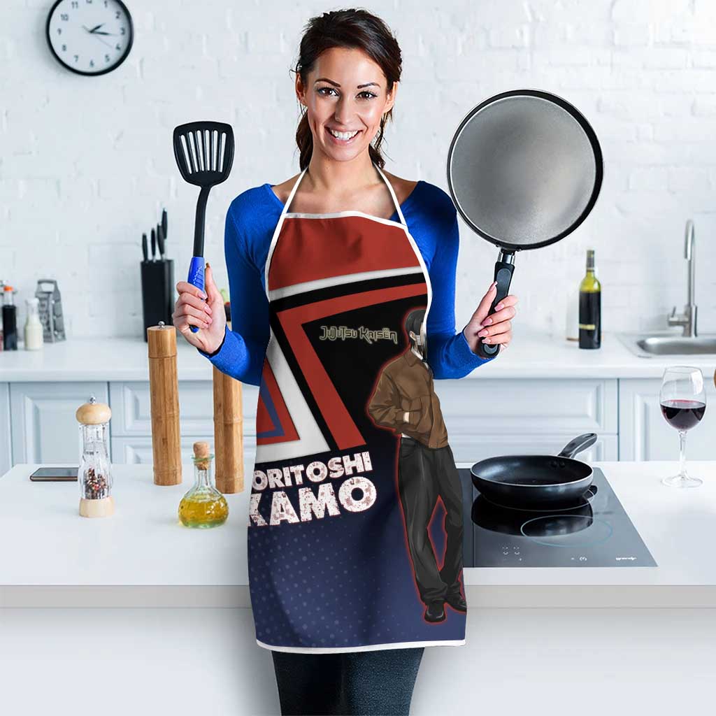 Noritoshi Kamo Apron Red and Navy Anime Style