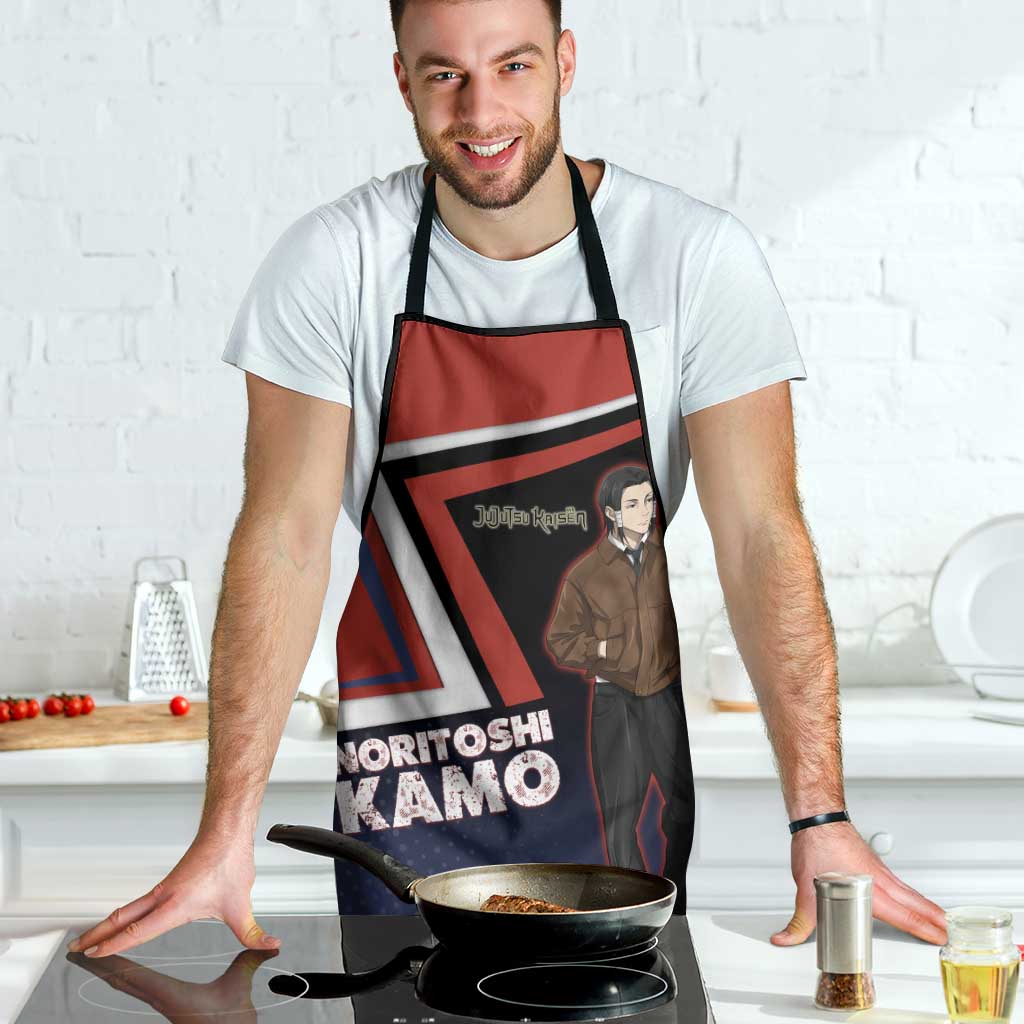 Noritoshi Kamo Apron Red and Navy Anime Style