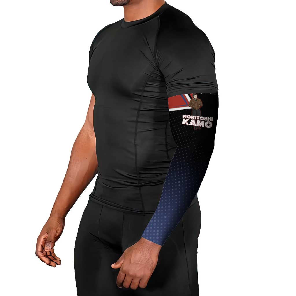Noritoshi Kamo Arm Sleeves Red and Navy Anime Style