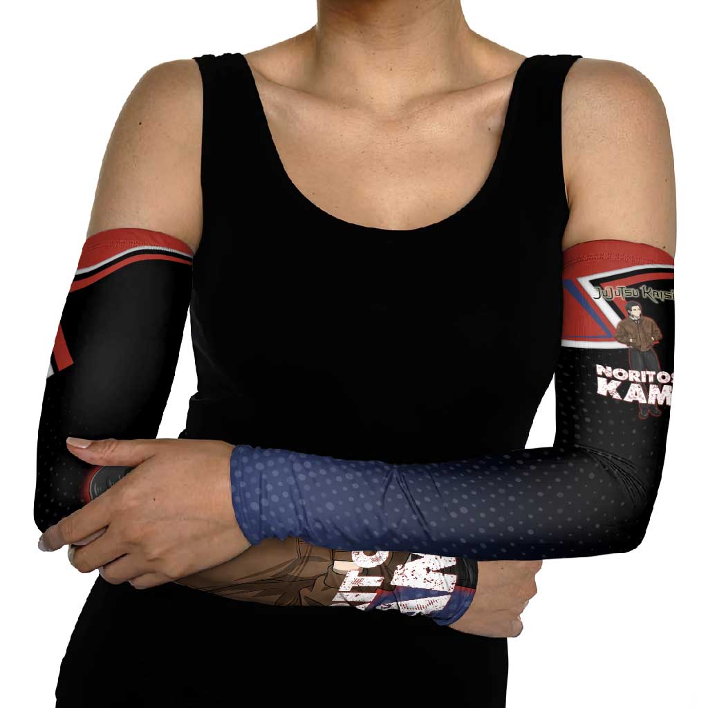 Noritoshi Kamo Arm Sleeves Red and Navy Anime Style