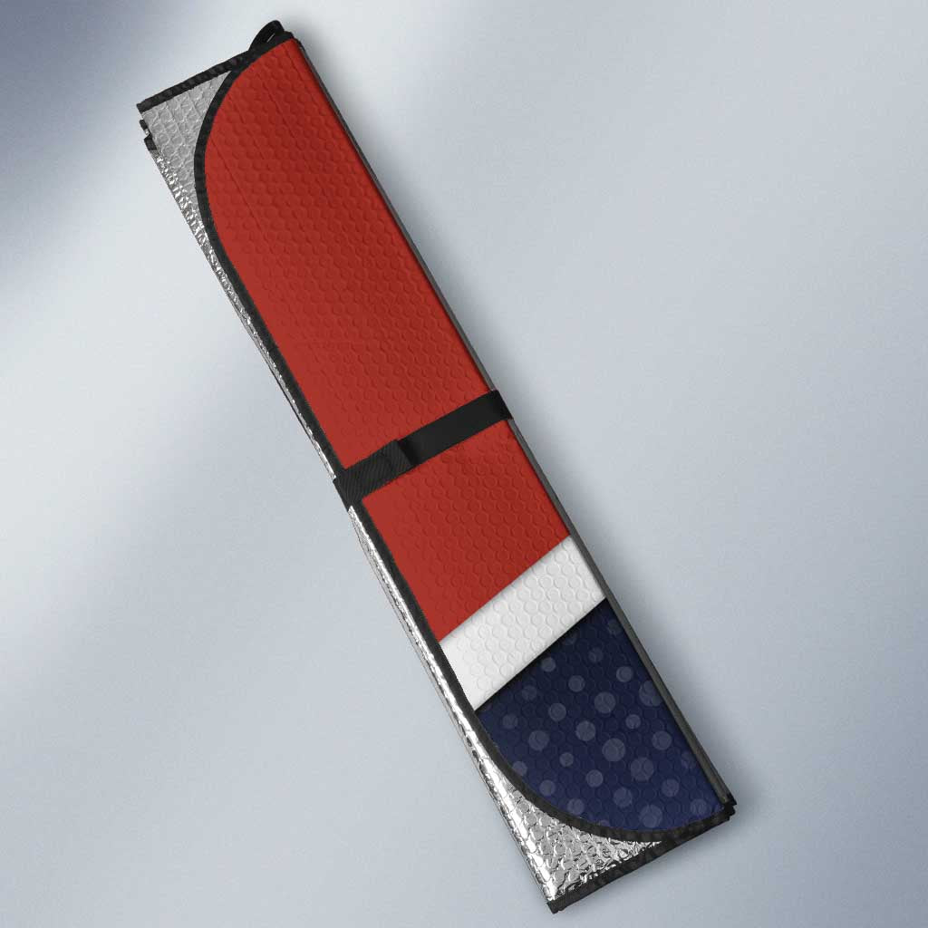 Noritoshi Kamo Auto Sun Shade Red and Navy Anime Style