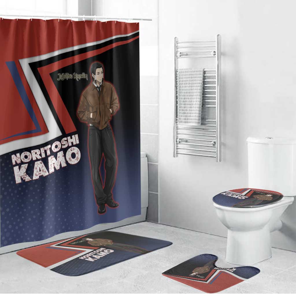 Noritoshi Kamo Bathroom Set Red and Navy Anime Style