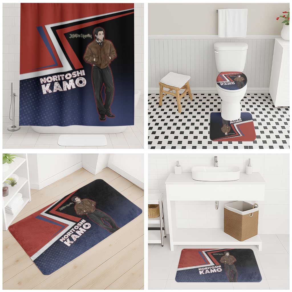 Noritoshi Kamo Bathroom Set Red and Navy Anime Style